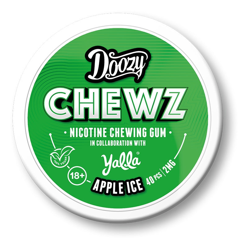 Doozy Chews Flavoured Nicotine Chewing Gum Apple Ice