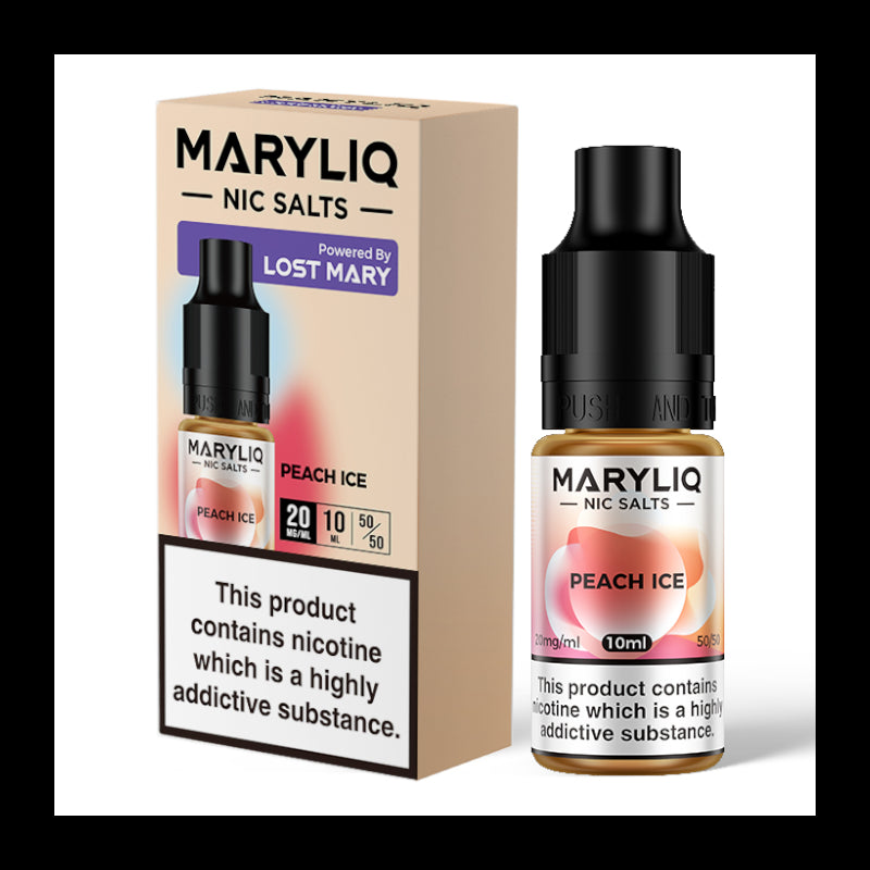 MaryLiq Nic Salts Flavour Peach Ice