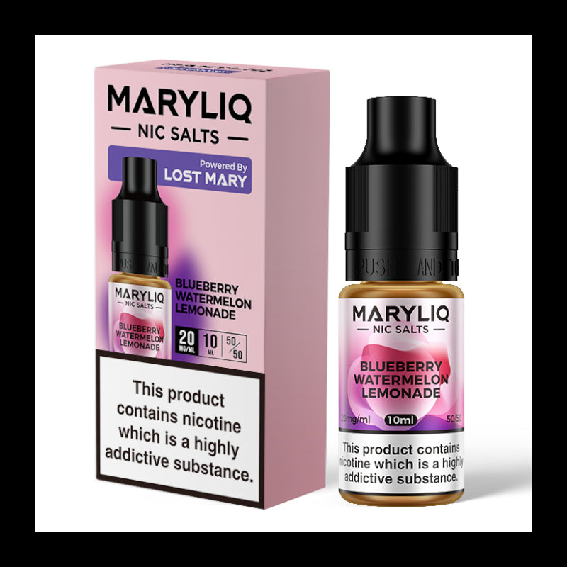 MaryLiq Nic Salts Flavour Blueberry Watermelon Lemonade