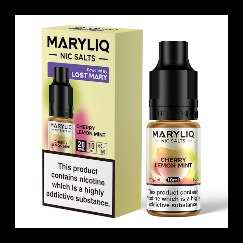 MaryLiq Nic Salts Flavour Cherry Lemon Mint