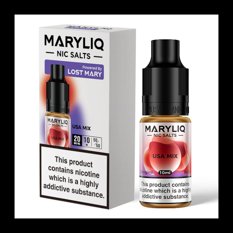 MaryLiq Nic Salts Flavour USA Mix
