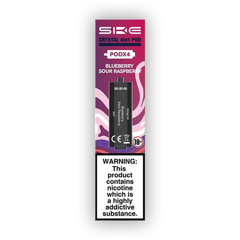 SKE Crystal 4-in-1 PODS Blueberry Sour Raspberry